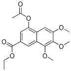 4-(乙酰基氧基)-6,7,8-三甲氧基-2-萘羧酸乙酯结构式_133239-92-6结构式