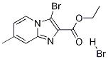 3-Bromo-7-methyl-imidazo[1,2-a]pyridine-2-carboxylic acid ethyl ester hydrobromide Structure,1332588-44-9Structure