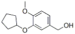 3-Cyclopentyloxy-4-methoxybenzyl alcohol Structure,133332-49-7Structure