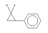 1,1-二氟-2-苯基环丙烷结构式_13343-40-3结构式