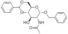 苯甲基-2-乙酰氨基-4,6-O-苯亚甲基-2-脱氧-α-D-吡喃葡萄糖苷结构式_13343-63-0结构式