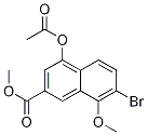 4-(乙酰基氧基)-7-溴-8-甲氧基-2-萘羧酸甲酯结构式_133593-68-7结构式