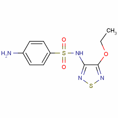 4-氨基-N-(4-乙氧基-1,2,5-噻二唑-3-基)苯磺酰胺结构式_13369-07-8结构式