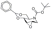 2,3-脱水-4,6-O-亚苄基-N-(叔-丁氧羰基)-1,5-脱氧-1,5-亚氨基-D-山梨糖醇结构式_133697-22-0结构式