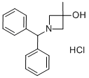 1-(Diphenylmethyl)-3-methyl-3-azetidinol hydrochloride Structure,133891-86-8Structure