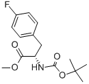 (S)-2-tert-butoxycarbonylamino-3-(4-fluoro-phenyl)-propionic acid methyl ester Structure,134362-34-8Structure