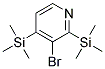 (9CI)-3-溴-2,4-双(三甲基甲硅烷基)-吡啶结构式_134391-69-8结构式