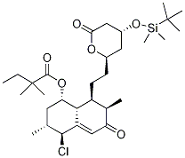 4-Tert-butyldimethylsilyl-5’-chloro-6’-oxo simvastatin Structure,134395-20-3Structure