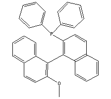 S-(+)-1,1’-联萘-2’-甲氧基-2-二苯膦结构式_134484-36-9结构式