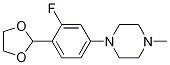 1-[4-(1,3-二氧杂烷-2-基)-3-氟苯基]-4-甲基哌嗪结构式_1346597-60-1结构式