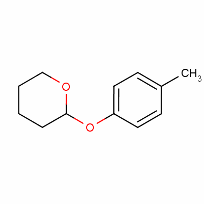 2H-pyran, tetrahydro-2-(4-methylphenoxy)- Structure,13481-09-9Structure