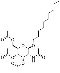 Decyl 2-acetamido-3,4,6-tri-o-acetyl-2-deoxy-β-d-glucopyranoside Structure,135198-04-8Structure