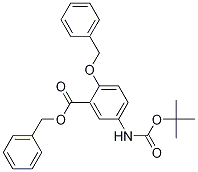 2-O-benzyl-5-(n-tert-butyloxycarbonyl)aminosalicylic acid benzyl ester Structure,135345-41-4Structure