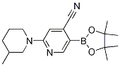 2-(3-Methylpiperidin-1-yl)-5-(4,4,5,5-tetramethyl-1,3,2-dioxaborolan-2-yl)isonicotinonitrile Structure,1356087-25-6Structure