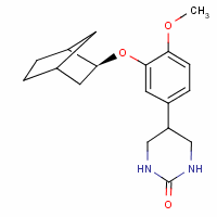 5-[4-Methoxy-3-[(2s)-norbornan-2-yl]oxy-phenyl]-1,3-diazinan-2-one Structure,135637-46-6Structure