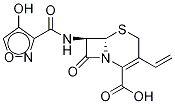 (6R,7R)-7-(4-羟基异噁唑-3-羧酰胺)-8-氧代-3-乙烯基-5-硫-1-氮杂双环[4.2.0]-2-辛烯-2-羧酸结构式_1356842-10-8结构式