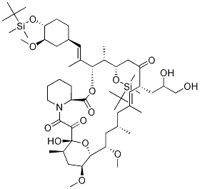 24,33-Bis-o-(tert-butyldimethylsilyl)-37,38-dehydro-37,38-dihydroxy-fk-506 Structure,1356932-17-6Structure