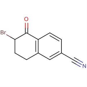 6-Bromo-5,6,7,8-tetrahydro-5-oxo-2-naphthalenecarbonitrile Structure,136080-84-7Structure