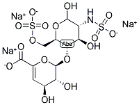 2-脱氧-4-O-(4-脱氧己-4-烯吡喃糖基)-2-(磺基氨基)-己糖6-(氢硫酸盐)钠盐(1:1)结构式_136098-05-0结构式