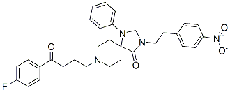 8-[4-(4-Fluorophenyl)-4-Oxobutyl]-3-[2-(4-Nitrophenyl)Ethyl]-1-Phenyl-1,3,8-Triazaspiro[4.5]Decan-4-One Structure,136247-18-2Structure