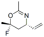 4H-1,3-oxazine,4-ethenyl-6-fluoro-5,6-dihydro-2,6-dimethyl-,trans-(9ci) Structure,136271-65-3Structure