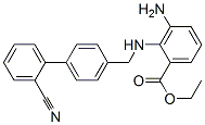 Ethyl3-amino-2-(((2-cyano-[1,1-biphenyl]-4-yl)methyl)amino)benzoate Structure,136285-69-3Structure