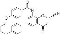 N-(2-cyano-4-oxo-4H-chromen-8-yl)-4-(4-phenylbutoxy)benzamide Structure,136450-11-8Structure