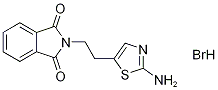 2-(2-(2-氨基噻唑-5-基)乙基)异吲哚啉-1,3-二酮氢溴酸结构式_136604-50-7结构式