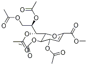 4,5-二-O-乙酰基-2,6-脱水-3-脱氧-6-(1,2,3-三乙酰氧基丙基)己-2-酮酸甲酯结构式_136737-07-0结构式