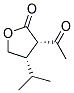 2(3H)-furanone, 3-acetyldihydro-4-(1-methylethyl)-, cis-(9ci) Structure,136814-02-3Structure