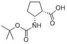 (1S,2r)-2-(boc-amino)cyclopentanecarboxylic acid Structure,137170-89-9Structure