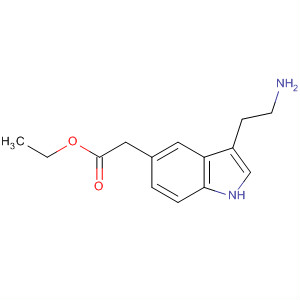 [3-(2-氨基-乙基)-1H-吲哚-5-基]-乙酸乙酯结构式_137499-22-0结构式