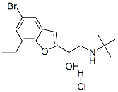 2-{[2-(5-溴-7-乙基-1-苯并呋喃-2-基)-2-羟基乙基]氨基}-2-甲基丙基盐酸盐(1:1)结构式_137740-36-4结构式