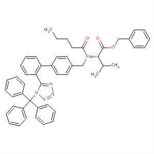 N-[(2′-(1-triphenylmethyl-tetrazole-5-yl)biphenyl-4-yl]-methyl]-n-valeryl-l-valine benzyl ester Structure,137864-44-9Structure