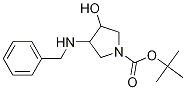 Tert-butyl 3-(benzylamino)-4-hydroxypyrrolidine-1-carboxylate Structure,138026-89-8Structure