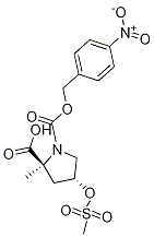 (2S,4r)-4-[(甲基磺酰基)氧基]-1,2-吡咯烷二羧酸 2-甲基 1-[(4-硝基苯基)甲基]酯结构式_138324-82-0结构式