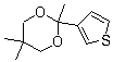 2,5,5-Trimethyl-2-(thiophen-3-yl)-1,3-dioxane Structure,138890-86-5Structure