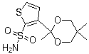 3-(2,5,5-Trimethyl-1,3-dioxane-2-yl)-thiophene-2-sulfonamide Structure,138890-87-6Structure