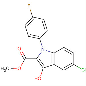 Methyl 5-chloro-1-(4-fluorophenyl)-3-hydroxy-1h-indol-2-carboxylate Structure,138900-12-6Structure