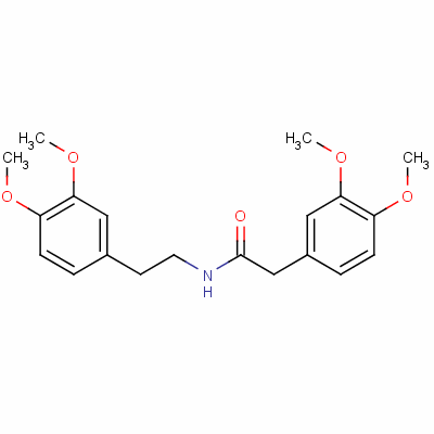 N-(3,4-二甲氧基苯乙基)-2-(3,4-二甲氧基苯基)乙酰胺结构式_139-76-4结构式