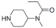 N-甲基-n-(哌啶-4-基)丙酰胺结构式_139062-82-1结构式