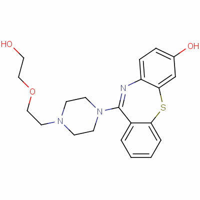 11-[4-[2-(2-Hydroxyethoxy)ethyl]-1-piperazinyl]-dibenzo[b,f][1,4]thiazepin-7-ol Structure,139079-39-3Structure