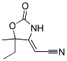 Acetonitrile, (5-ethyl-5-methyl-2-oxo-4-oxazolidinylidene)-, (z)-(9ci) Structure,139097-56-6Structure