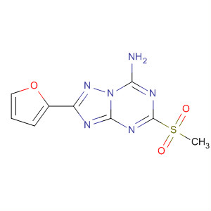 7-氨基-2-(2-呋喃基)-5-甲基磺酰基-[1,2,4]噻唑并[1,5-a] [1,3,5]三嗪结构式_139181-28-5结构式