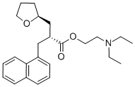 2-Furanpropanoic acid, tetrahydro-a-(1-naphthalenylmethyl)-,2-(diethylamino)ethyl ester, (ar,2s)- Structure,139240-16-7Structure