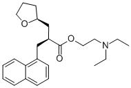 (aS,2S)-四氢-a-(1-萘甲基)-2-呋喃丙酸 2-(二乙基氨基)乙酯结构式_139240-19-0结构式