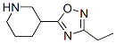 3-(3-Ethyl-1,2,4-oxadiazol-5-yl)piperidine Structure,139269-06-0Structure