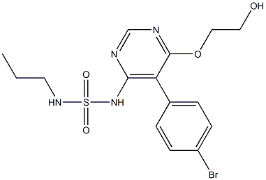 N-(5-(4-bromophenyl)-6-(2-hydroxyethoxy)pyrimidin-4-yl)propane-1-sulfamide Structure,1393813-43-8Structure