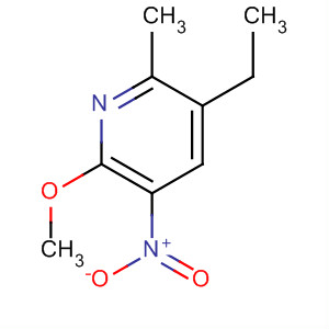 3-Ethyl-6-methoxy-2-methyl-5-nitropyridine Structure,139394-00-6Structure