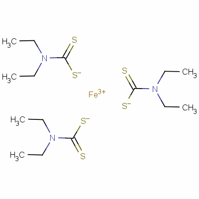 Diethyldithiocarbamic acid ferric salt Structure,13963-59-2Structure